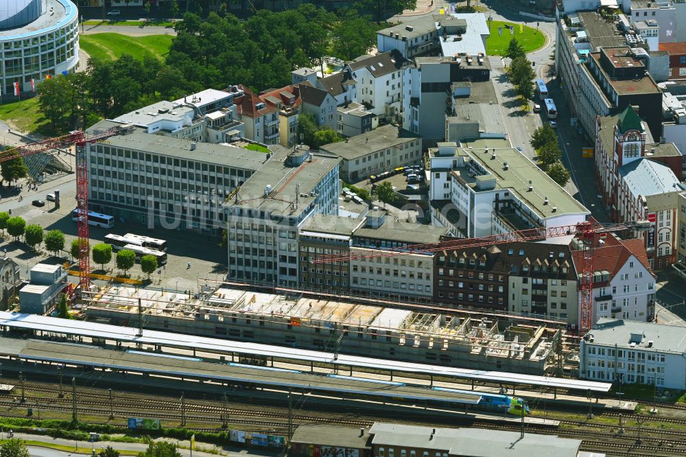 Luftbild Bielefeld - Neubau einer Mikroapartment-Wohnanlage der GBI Group GmbH in Bielefeld im Bundesland Nordrhein-Westfalen, Deutschland