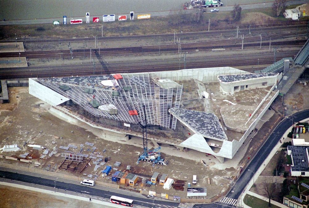 Luftbild Wolfsburg - Neubau des Museums- Gebäude- Ensemble phaeno Wolfsburg in Wolfsburg im Bundesland Niedersachsen, Deutschland