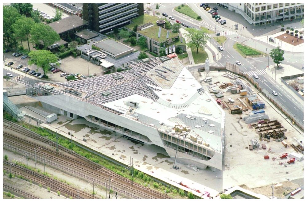 Luftbild Wolfsburg - Neubau des Museums- Gebäude- Ensemble phaeno Wolfsburg in Wolfsburg im Bundesland Niedersachsen, Deutschland