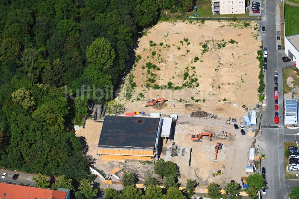 Luftbild Potsdam - Neubau des Museums- Gebäude an der Max-Planck-Straße in Potsdam im Bundesland Brandenburg, Deutschland