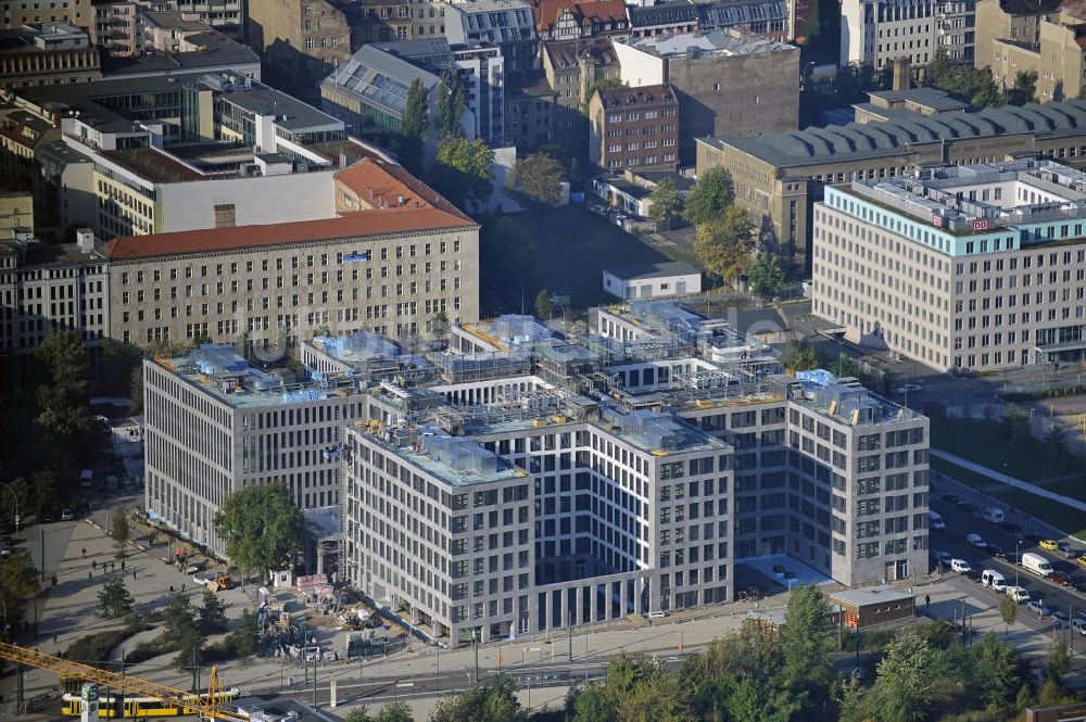 Berlin aus der Vogelperspektive: Neubau Nordbahnhof Carree Berlin