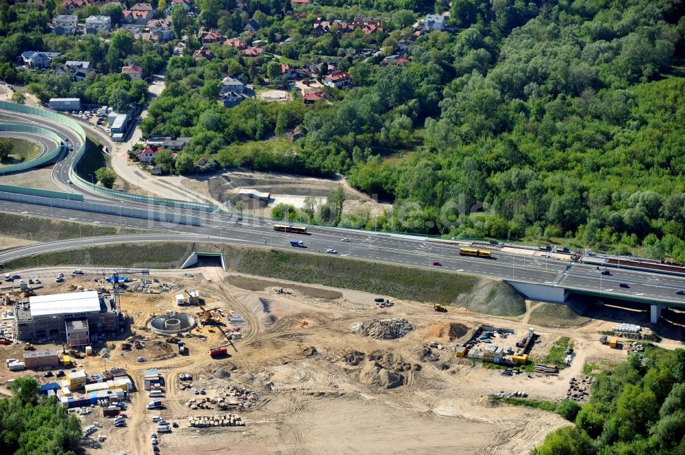 Warschau aus der Vogelperspektive: Neubau Nordbrücke über die Weichsel Warschau Warschau / Warszawa in Polen