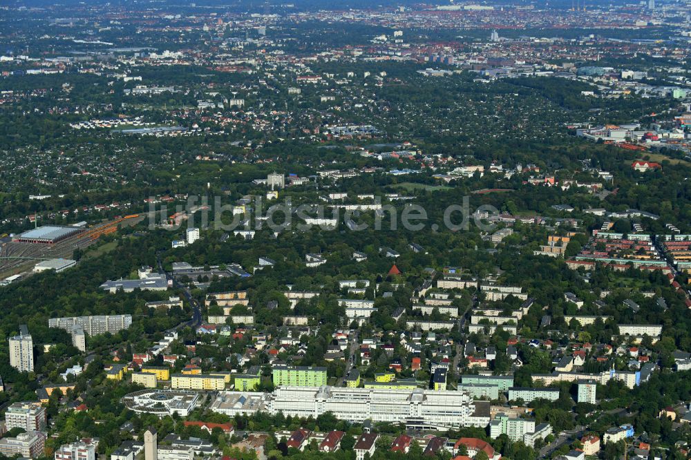 Luftaufnahme Berlin - Neubau Nordkopf auf dem Klinikgelände des Krankenhauses Vivantes Klinikum Neukölln in Berlin, Deutschland