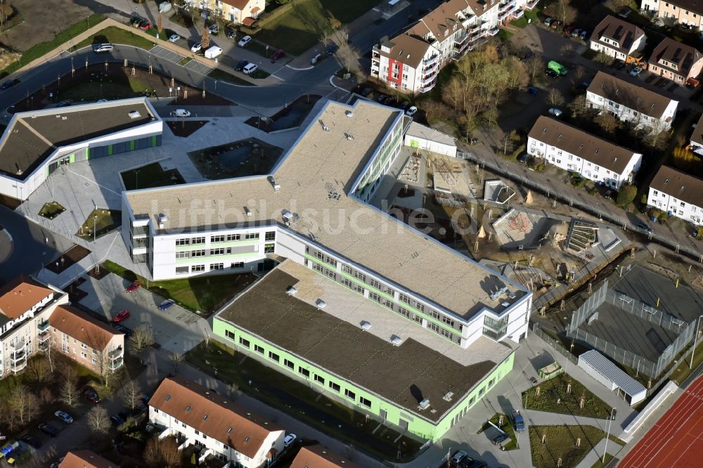 Luftbild Hönow - Neubau OTZ Ortsteilzentrum in Hönow im Bundesland Brandenburg, Deutschland