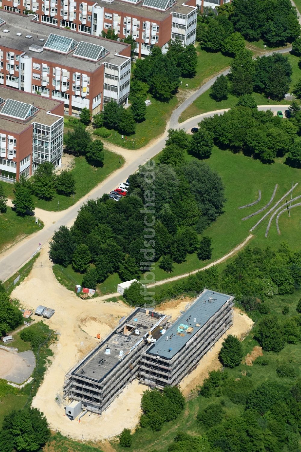 Luftaufnahme Regensburg - Neubau Patientenhaus der Leukämiehilfe Ostbayern in Regensburg im Bundesland Bayern, Deutschland