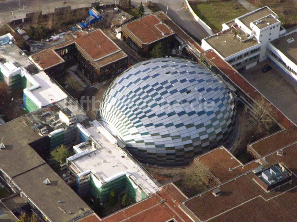 Luftaufnahme Berlin - Dahlem - Neubau der Philologische Bibliothek derFU Berlin Dahlem