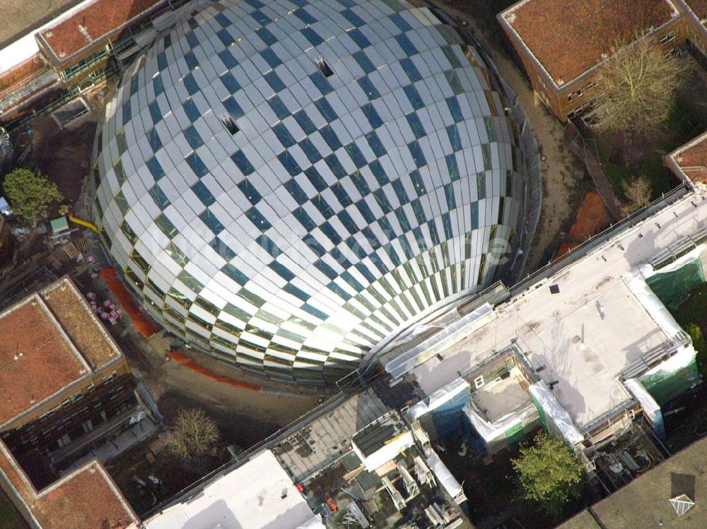 Berlin - Dahlem aus der Vogelperspektive: Neubau der Philologische Bibliothek derFU Berlin Dahlem