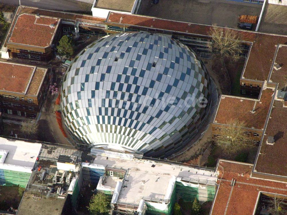 Luftbild Berlin - Dahlem - Neubau der Philologische Bibliothek derFU Berlin Dahlem