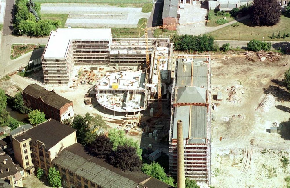 Luftbild Forst / BRB - Neubau des Rathauses im Stadtzentrum Forst