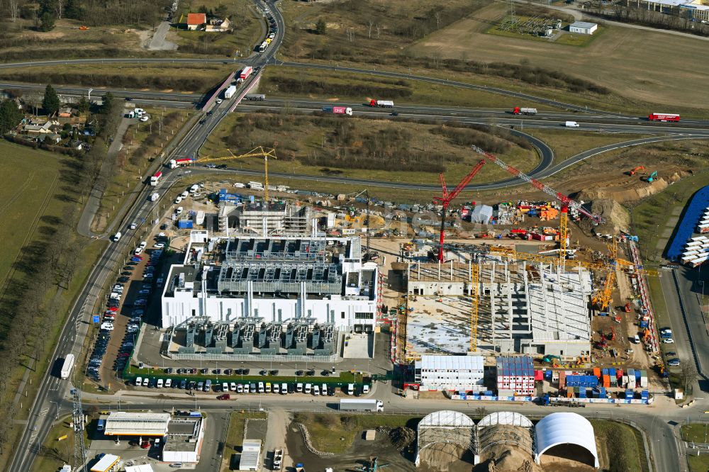 Luftaufnahme Mittenwalde - Neubau des Rechenzentrums in Mittenwalde im Bundesland Brandenburg, Deutschland