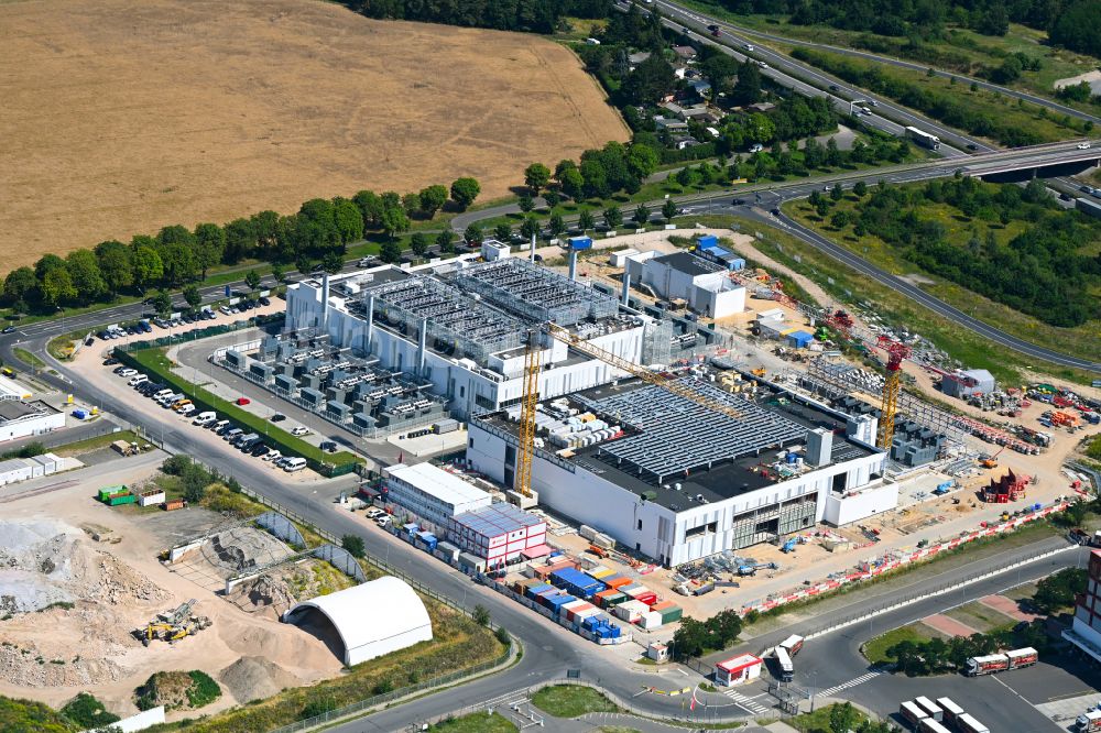 Mittenwalde von oben - Neubau des Rechenzentrums in Mittenwalde im Bundesland Brandenburg, Deutschland