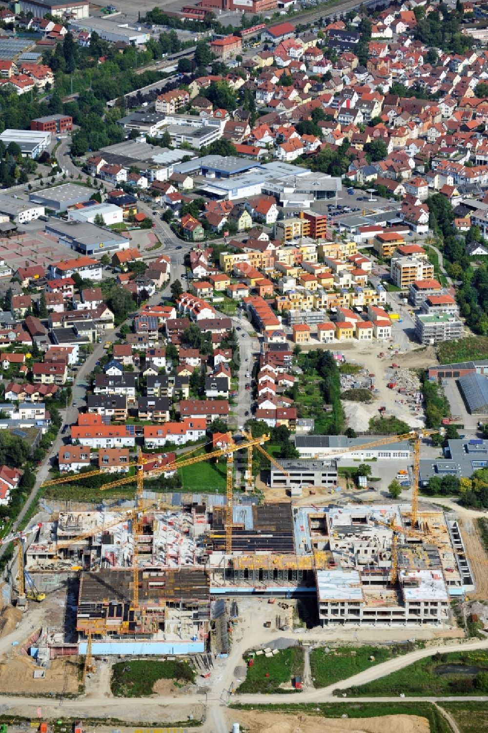 Luftbild Winnenden - Neubau der Rems-Murr - Klinik Winnenden im Bundesland Baden-Württemberg