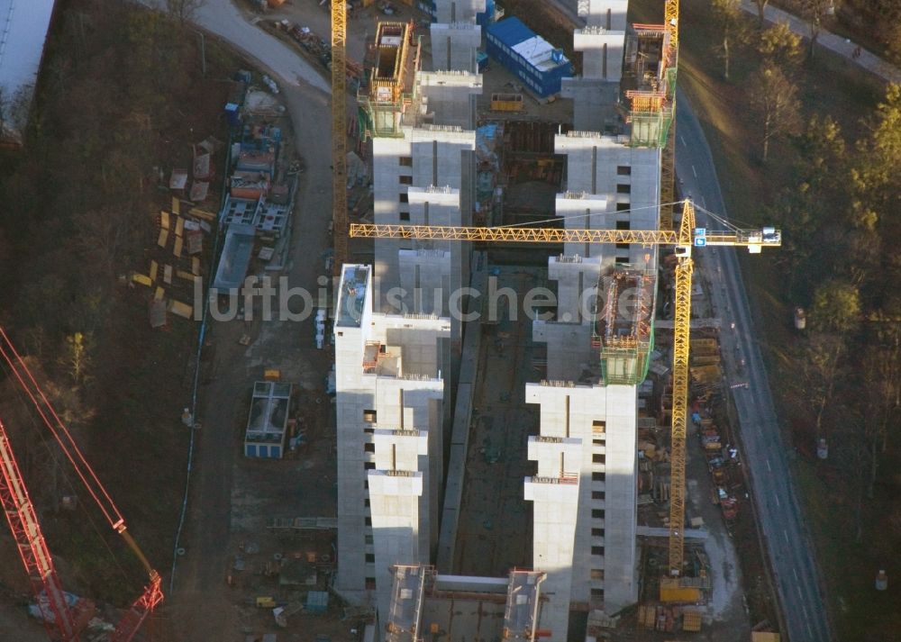 Luftbild Niederfinow - Neubau des Schiffshebewerks Niederfinow am Finowkanal im Bundesland Brandenburg