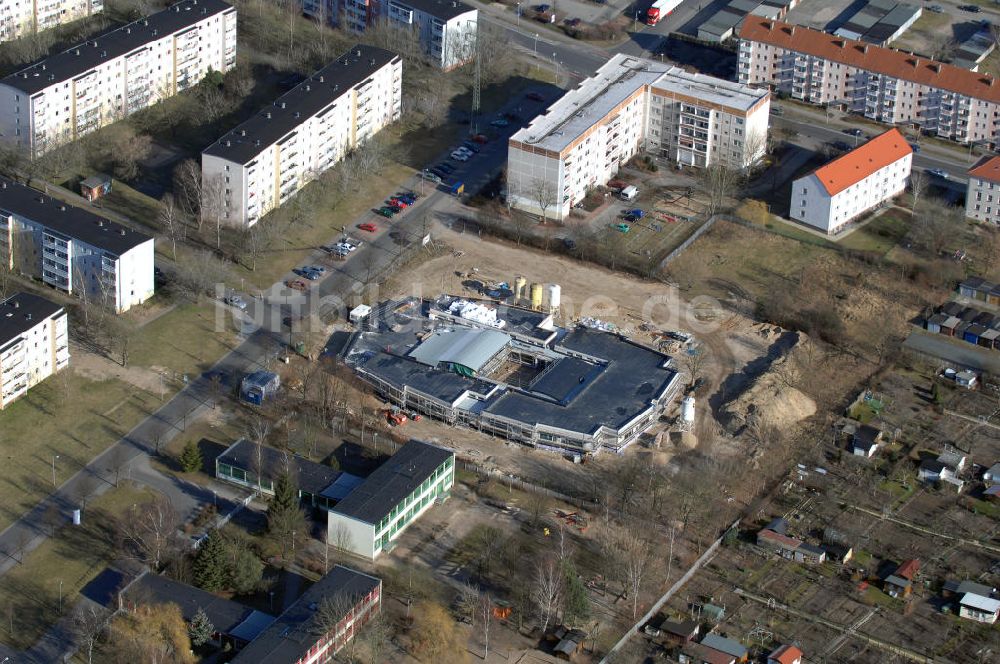 Hennigsdorf von oben - Neubau an der Schönwalder Straße in Hennigsdorf bei Berlin