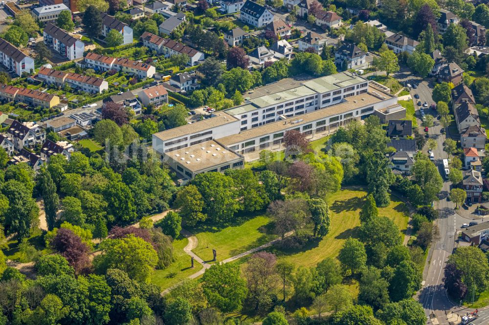 Hagen aus der Vogelperspektive: Neubau des Schulgebaudes des Gymnasiums der Hildegardis-Schule Hagen in Hagen im Bundesland Nordrhein-Westfalen, Deutschland