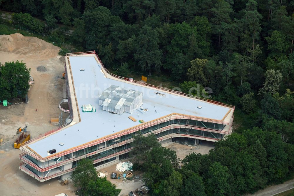 Luftbild Karlsruhe - Neubau des Schulgebäudes der Bundeswehrfachschule Karlsruhe im Bundesland Baden-Württemberg, Deutschland