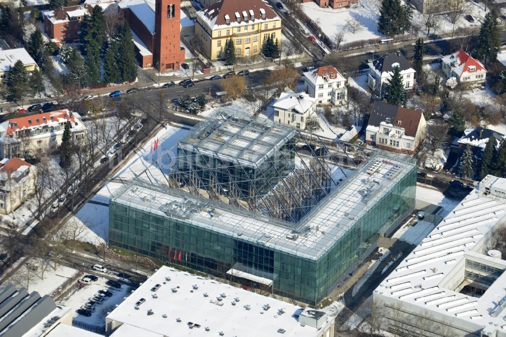 Berlin von oben - Neubau des Seminaris Campus Hotel Berlin Fabeckstraße in Berlin Dahlem