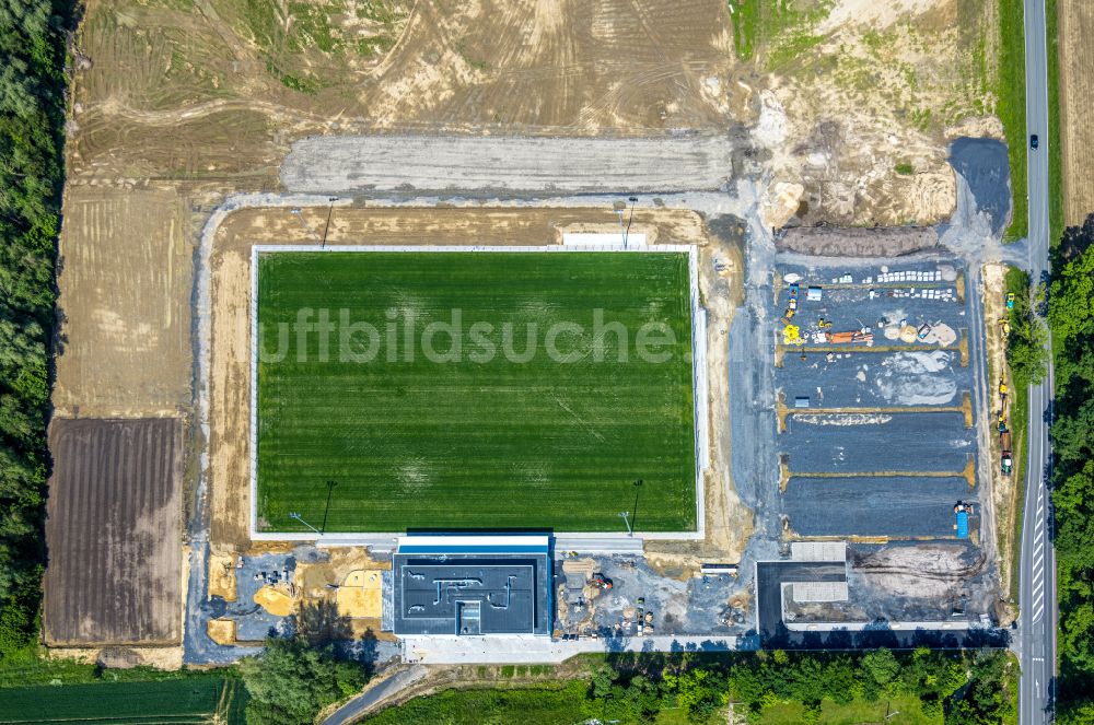 Luftbild Rhynern - Neubau der Sportplatzanlagen Westfalia- Sportpark in Rhynern im Bundesland Nordrhein-Westfalen, Deutschland