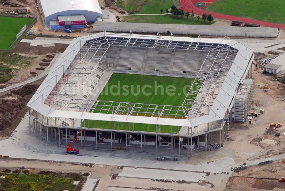 Luftbild Magdeburg - Neubau Stadion Magdeburg