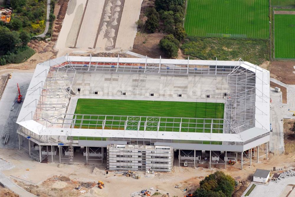 Luftbild Magdeburg - Neubau Stadion Magdeburg