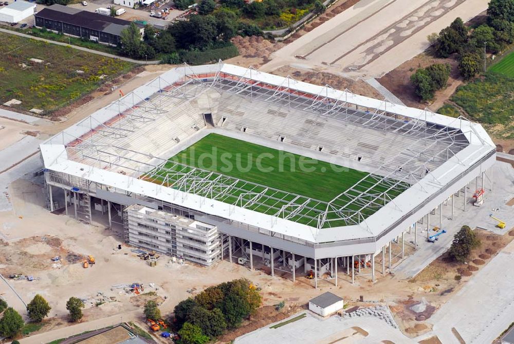 Luftbild Magdeburg - Neubau Stadion Magdeburg