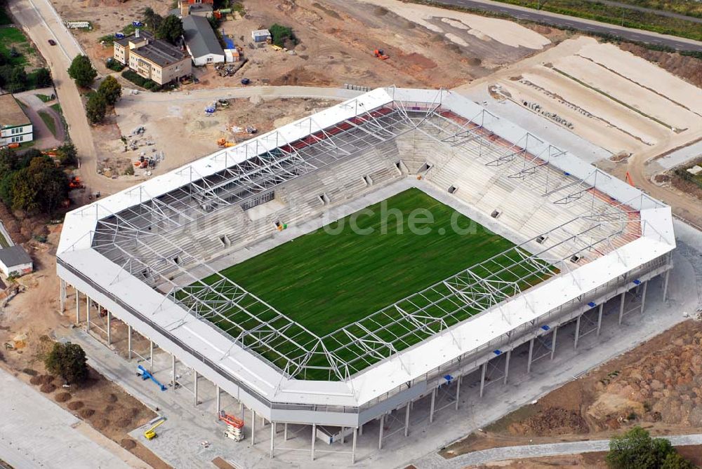 Luftbild Magdeburg - Neubau Stadion Magdeburg