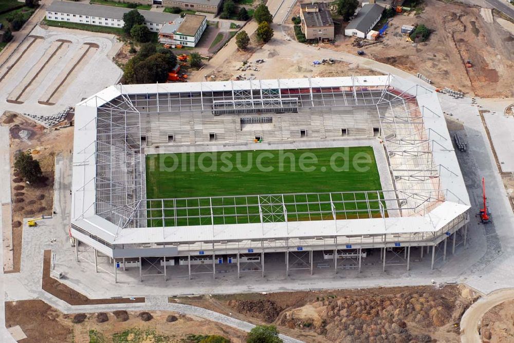 Luftbild Magdeburg - Neubau Stadion Magdeburg