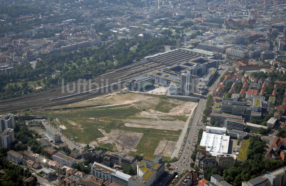 Stuttgart aus der Vogelperspektive: Neubau des Stadtteilzentrums und Einkaufszentrum Milaneo im Europaviertel der Landeshauptstadt Stuttgart im Bundesland Baden-Württemberg BW