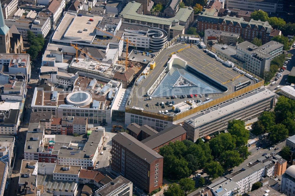 Dortmund aus der Vogelperspektive: Neubau der Thier-Galerie in Dortmund im Bundesland Nordrhein-Westfalen