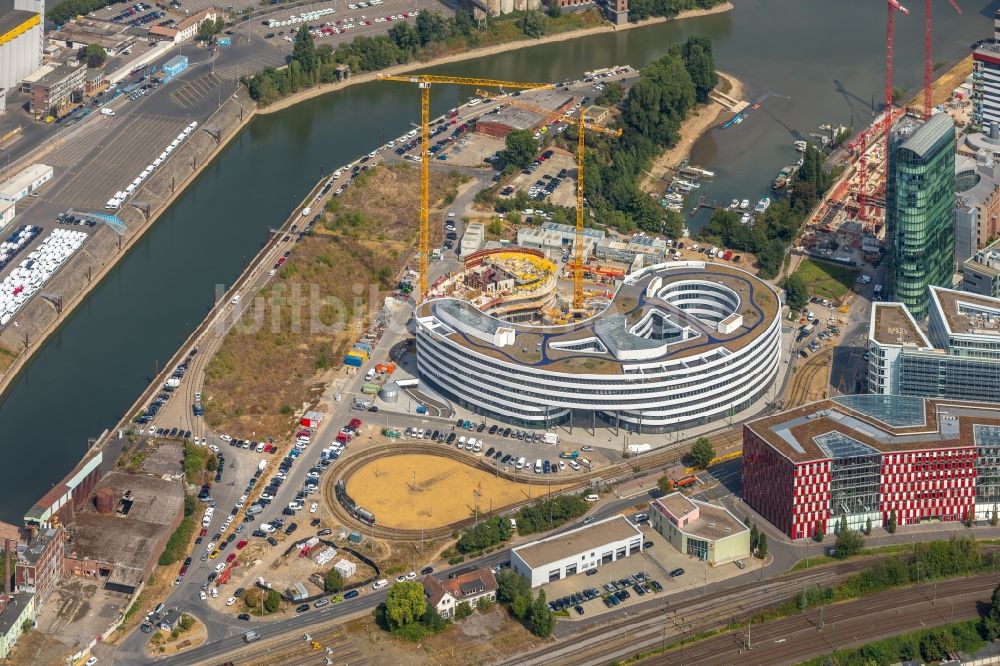 Düsseldorf von oben - Neubau trivago- Zentrale in Düsseldorf im Bundesland Nordrhein-Westfalen