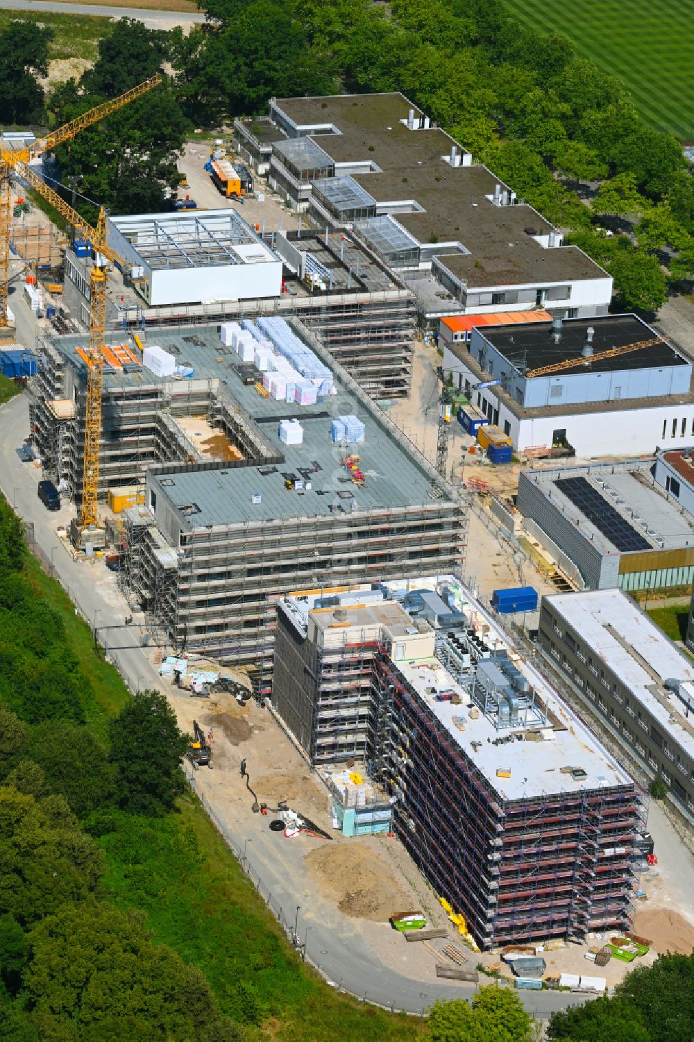 Luftbild Bielefeld - Neubau im Universitäts- Bereich Campus Süd in Bielefeld im Bundesland Nordrhein-Westfalen, Deutschland