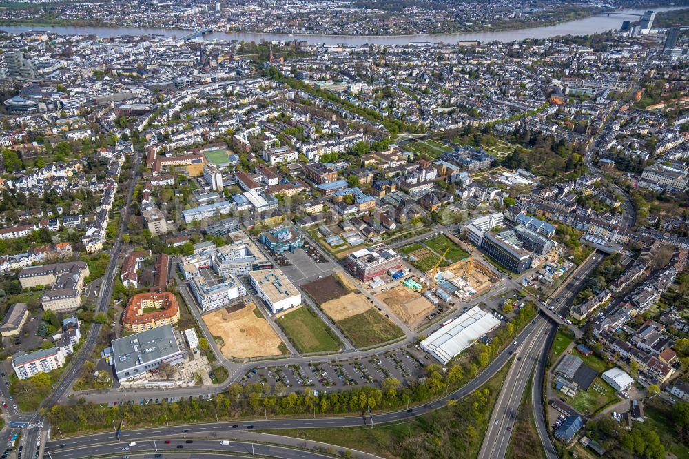 Luftaufnahme Bonn - Neubau im Universitäts- Bereich der Rheinische Friedrich-Wilhelms-Universität Bonn am Campus Poppelsdorf in Bonn im Bundesland Nordrhein-Westfalen, Deutschland