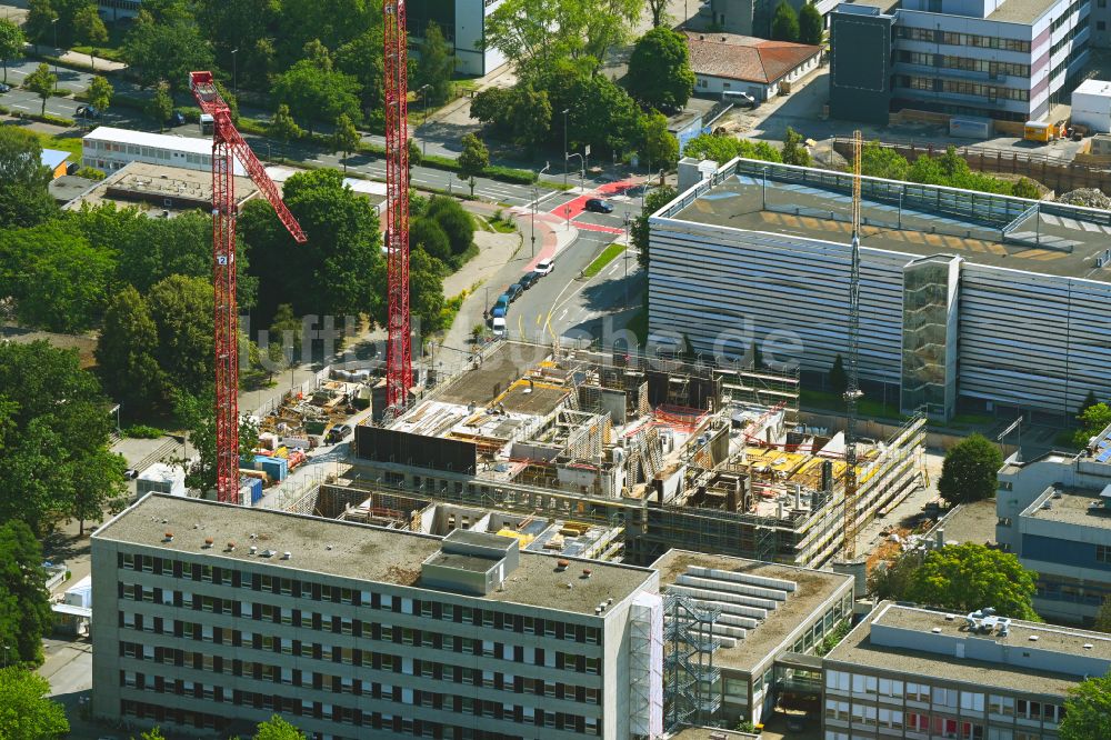 Luftbild Münster - Neubau im Universitäts- Bereich der Universität in Münster im Bundesland Nordrhein-Westfalen, Deutschland