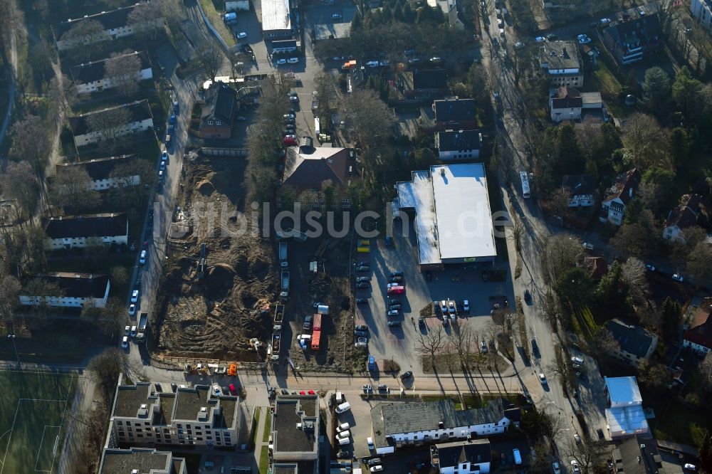 Luftaufnahme Hamburg - Neubau des Unternehmens-Verwaltungsgebäude der Ppw Polyplan Werkzeuge GmbH im Ortsteil Schnelsen in Hamburg, Deutschland