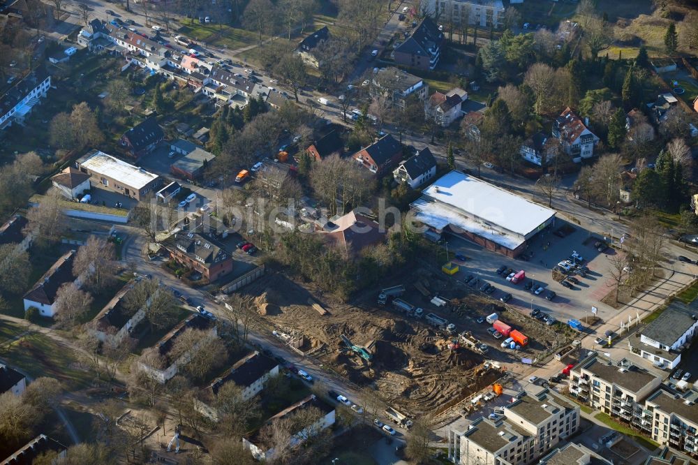 Hamburg von oben - Neubau des Unternehmens-Verwaltungsgebäude der Ppw Polyplan Werkzeuge GmbH im Ortsteil Schnelsen in Hamburg, Deutschland