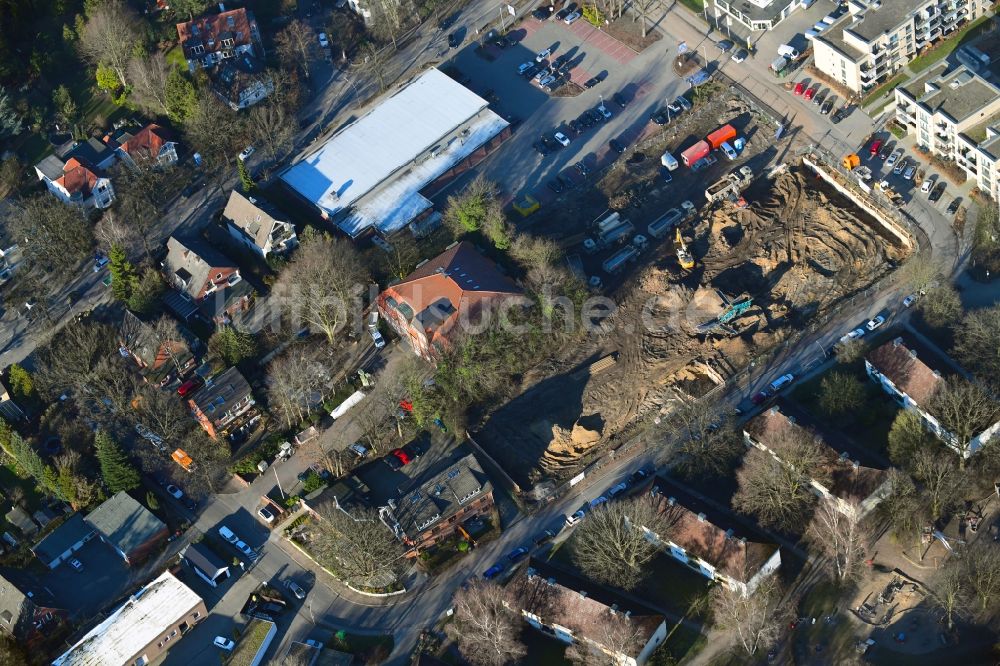 Luftbild Hamburg - Neubau des Unternehmens-Verwaltungsgebäude der Ppw Polyplan Werkzeuge GmbH im Ortsteil Schnelsen in Hamburg, Deutschland