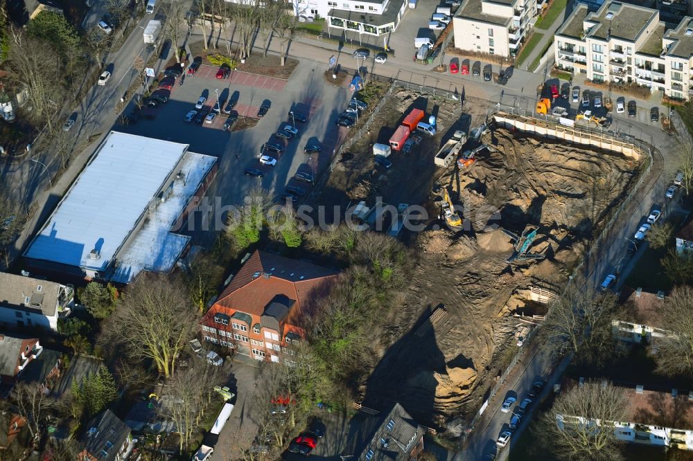 Hamburg von oben - Neubau des Unternehmens-Verwaltungsgebäude der Ppw Polyplan Werkzeuge GmbH im Ortsteil Schnelsen in Hamburg, Deutschland