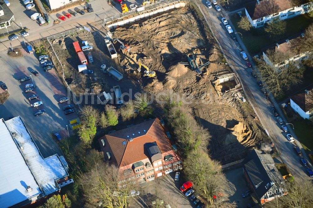 Luftaufnahme Hamburg - Neubau des Unternehmens-Verwaltungsgebäude der Ppw Polyplan Werkzeuge GmbH im Ortsteil Schnelsen in Hamburg, Deutschland