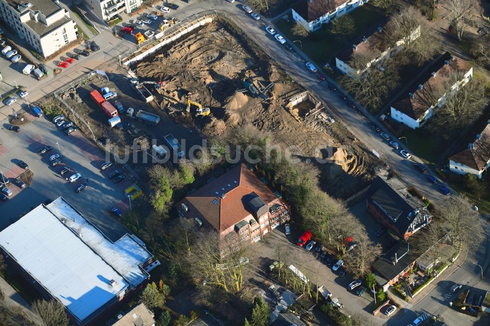 Hamburg von oben - Neubau des Unternehmens-Verwaltungsgebäude der Ppw Polyplan Werkzeuge GmbH im Ortsteil Schnelsen in Hamburg, Deutschland