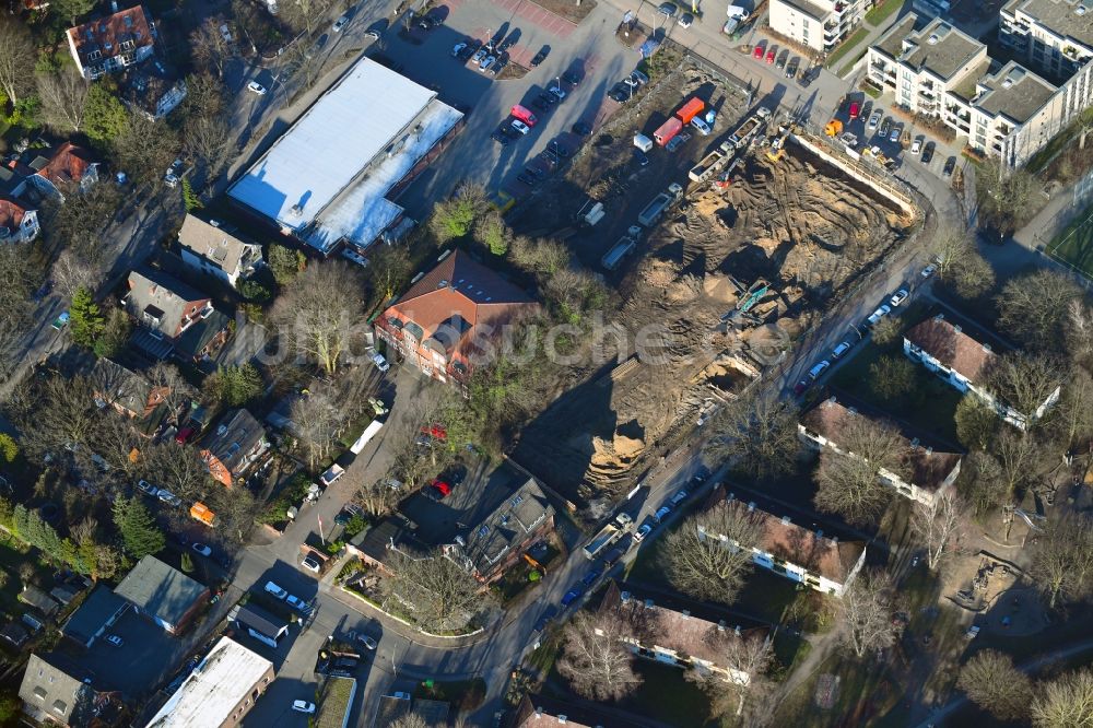 Luftaufnahme Hamburg - Neubau des Unternehmens-Verwaltungsgebäude der Ppw Polyplan Werkzeuge GmbH im Ortsteil Schnelsen in Hamburg, Deutschland