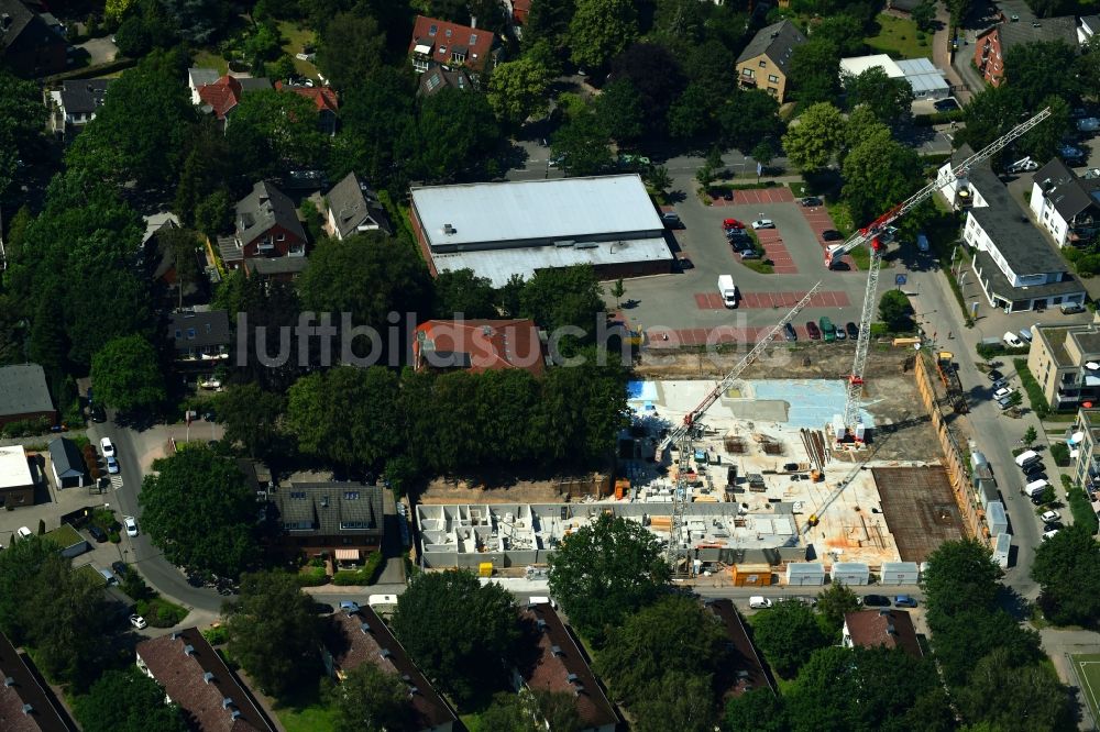 Luftaufnahme Hamburg - Neubau des Unternehmens-Verwaltungsgebäude der Ppw Polyplan Werkzeuge GmbH im Ortsteil Schnelsen in Hamburg, Deutschland