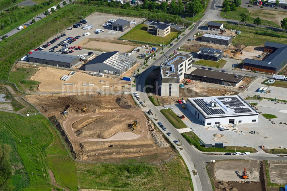 Luftaufnahme Ratzeburg - Neubau des Unternehmens-Verwaltungsgebäude in Ratzeburg im Bundesland Schleswig-Holstein, Deutschland