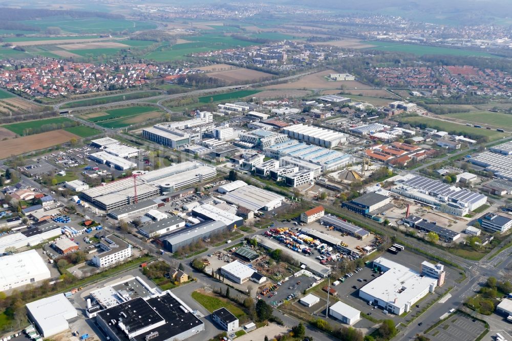 Luftbild Göttingen - Neubau des Unternehmens-Verwaltungsgebäude der Sartorius AG in Göttingen im Bundesland Niedersachsen, Deutschland