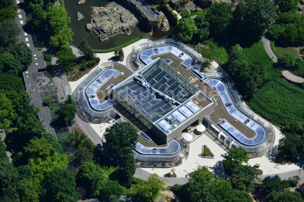 Berlin aus der Vogelperspektive: Neubau des Vogelhauses im Berliner Zoo im Bezirk Charlottenburg in Berlin