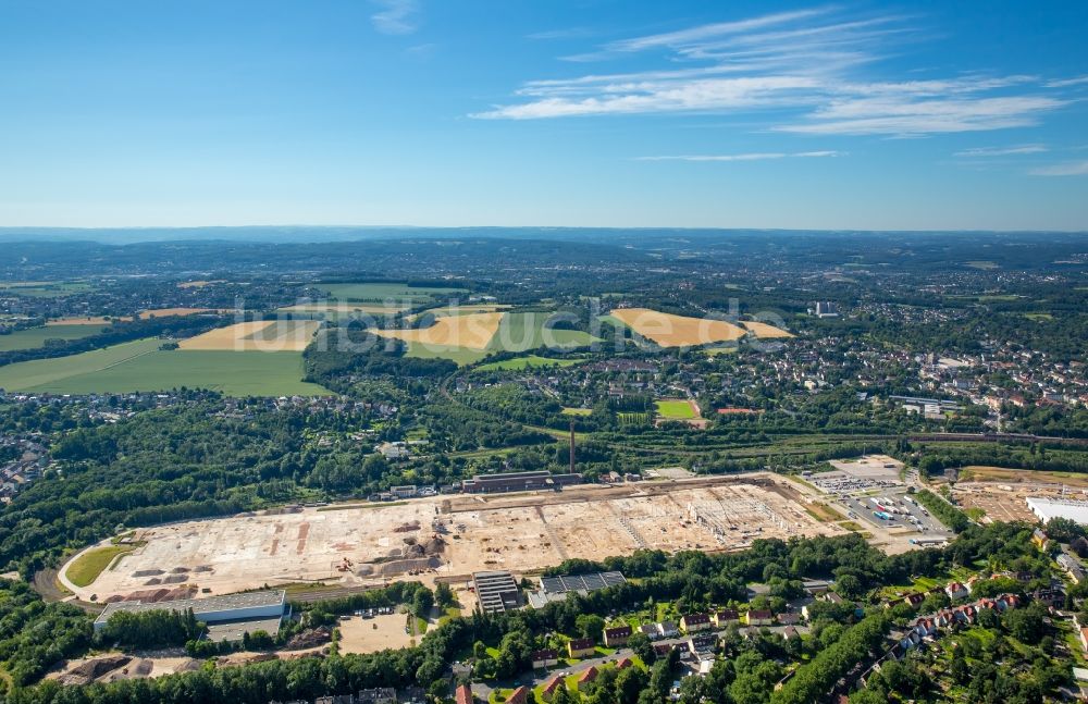 Luftbild Dortmund - Neubau eines Warenverteilzentrums und Logistikkomplex auf dem Opel-Gelände in Langendreer in Bochum im Bundesland Nordrhein-Westfalen