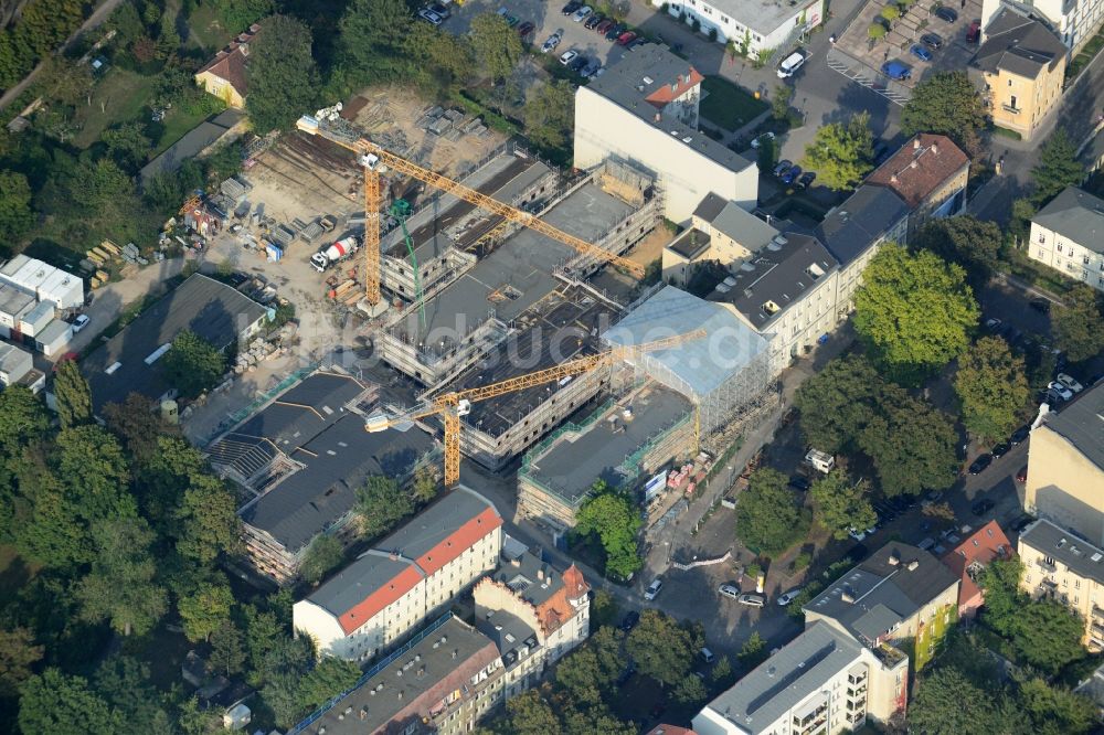 Potsdam aus der Vogelperspektive: Neubau des Wissenschafts- und Restaurierungszentrums in Potsdam im Bundesland Brandenburg