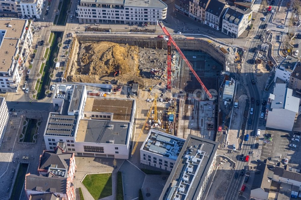 Dortmund aus der Vogelperspektive: Neubau Wohn- und Geschäftshaus Stiftsforum im Ortsteil Hörde in Dortmund im Bundesland Nordrhein-Westfalen, Deutschland