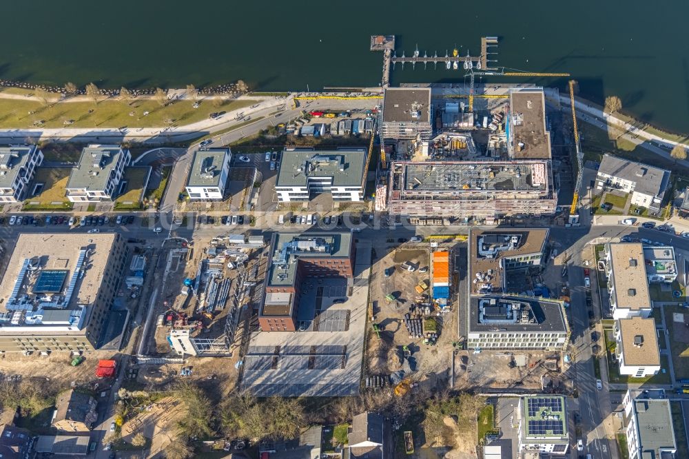 Luftbild Dortmund - Neubau Wohn- und Geschäftshaus Viertel SEEyou - Am PHOENIX See an der Hans-Tombrock-Straße in Dortmund im Bundesland Nordrhein-Westfalen, Deutschland