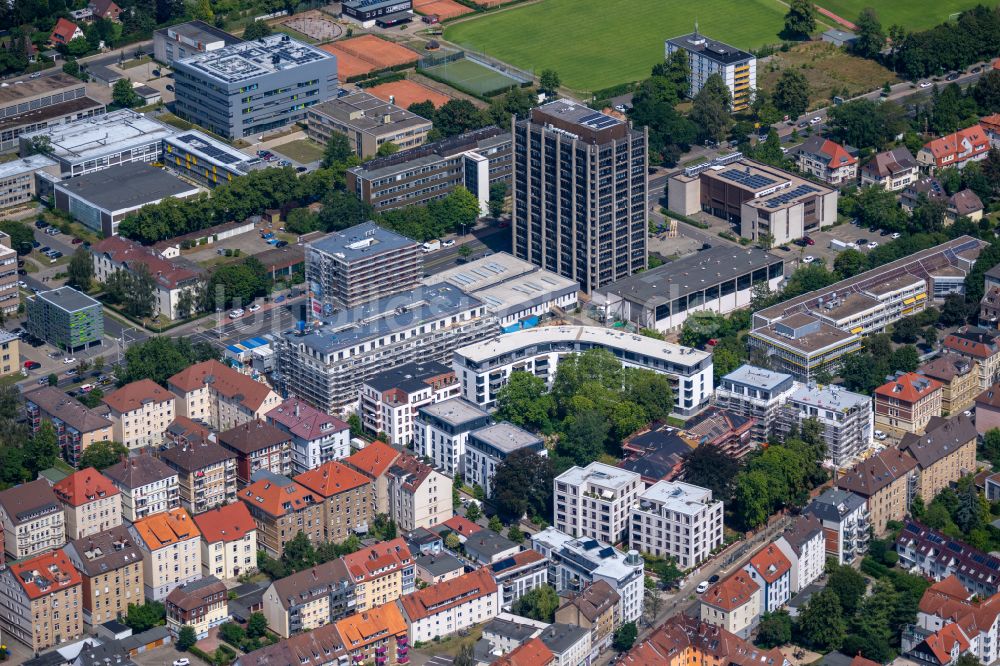 Braunschweig aus der Vogelperspektive: Neubau Wohn- und Geschäftshaus Viertel Stadtquartier Langer Kamp in Braunschweig im Bundesland Niedersachsen, Deutschland