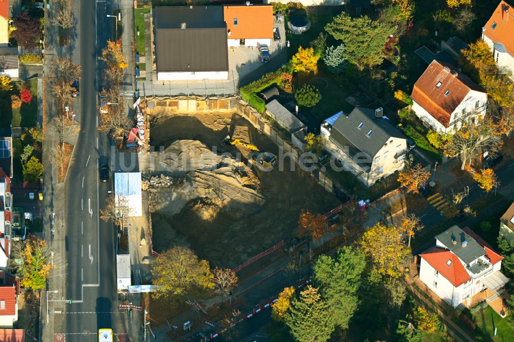 Berlin von oben - Neubau eines Wohn- und Geschäftshauses in Berlin, Deutschland